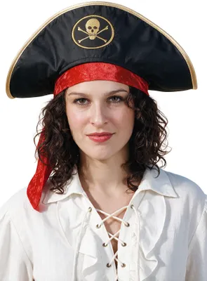 Produktbild von Jolly Roger Piratenhut - Karneval Faschingskostüm