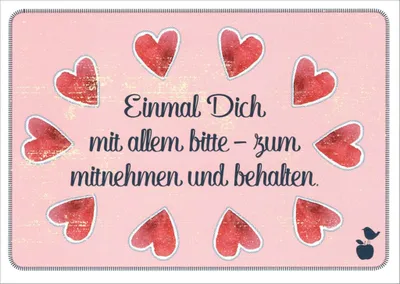 Produktbild von Postkarte MainSpatzen "Einmal Dich mit allem bitte"