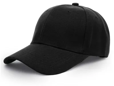 Immagine prodotto di Cappello da baseball unisex, in cotone nero, taglia unica, regolabile