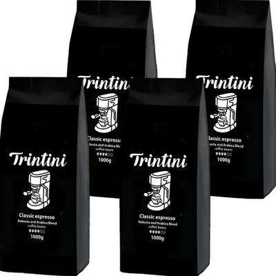 Produktbild von Trintini Espresso Kaffeebohnen 4x1000g