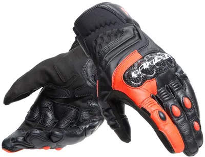 Zdjęcie produktu dla Rękawice motocyklowe Dainese Carbon 4, krótkie, kolor: czarny/czerwony, rozmiar: 3XL