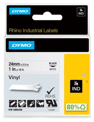 Image de DYMO 1805430 ruban d'étiquette Noir sur blanc