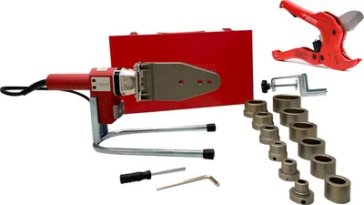 Produktbild von ROTHENBERGER Industrial Muffenschweißgerät 800 W inkl. Kunststoff-Rohrschere Ø 42 mm im Koffer - 36052