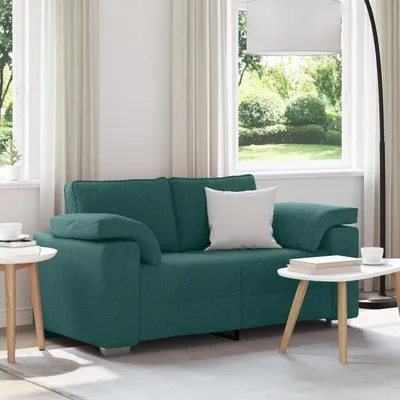 Obrázok produktu pre vidaXL Dvojmiestna pohovka tmavozelená 160 cm látková