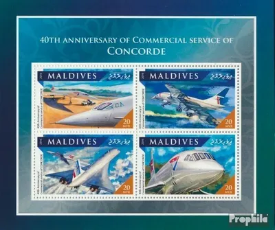 Produktbild von Briefmarken Malediven 2016 Mi 6736-6739 Kleinbogen (kompl. Ausg.) postfrisch Concorde