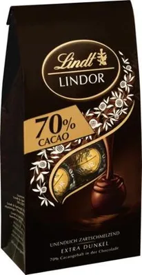 Produktbild von Lindt Lindor Kugeln 70% Cacao Feinherb 136g