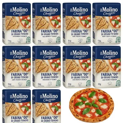 Produktbild von Farina 00 di Grano Tenero Mehl für Pizza und Focacce 1 kg x10 - il Molino Chiavazza