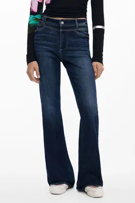 Image de Jeans En Denim Bleu Pour Femme Desigual