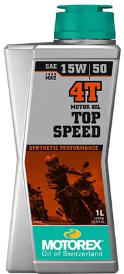 Produktbild von MOTOREX Top Speed 4T für 15W-50 1 Liter Motoröl Motorenöl Mineralisch Öl Motorradöl Motorbike
