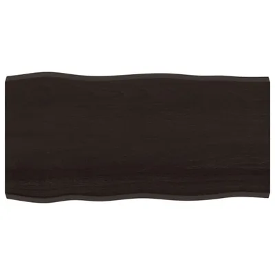 Produktbild von vidaXL Tischplatte 100x50x(2-4) cm Massivholz Behandelt Baumkante