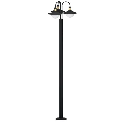 Produktbild von Eglo 97288 SIRMIONE E27 Außen-Stehleuchte Ø550mm Schwarz Gold Weiss IP44