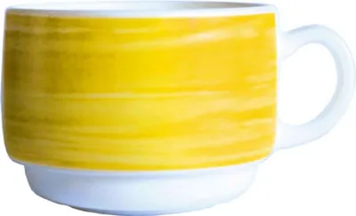 Produktbild von Brush Yellow Obertasse 19cl stapelbar - 12 Stück