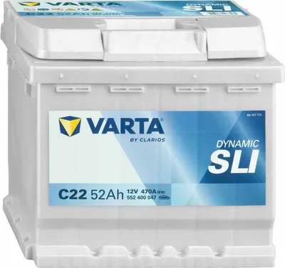 Produktbild von Varta Blue Dynamic, 52 Ah, 12 V, 470 A, Auto, B13, Blau, Weiß