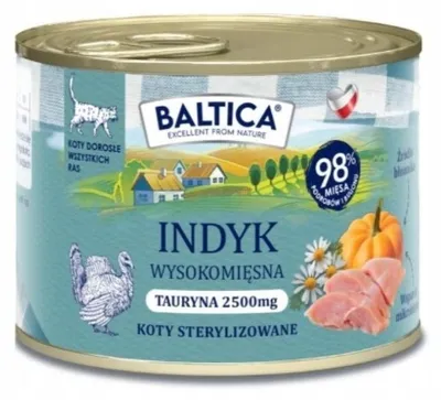 Produktbild von BALTICA Smaki regionów Turkey – nassfutter für Katzen – 185g
