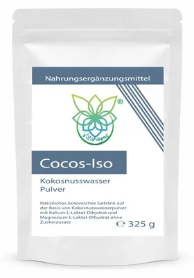 Produktbild von VITARAGNA Cocos Iso Mineral Pulver 325 g Kokoswasser Kalium Magnesium