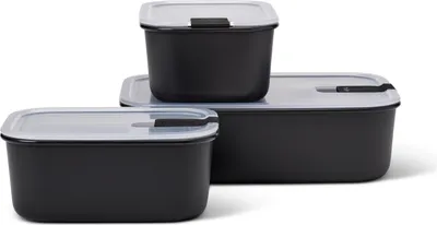 Image de Mepal set easyclip 3-piece (2 x 700 ml + 1500 ml) - nordic black 242 x 172 x 148 106181041100