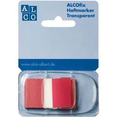 Produktbild von Alco Haftmarker ALCOfix 43x25mm rot 50 Stück