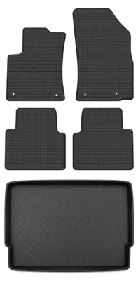 Obrázek produktu pro Gumové autokoberce SolidTread + vana kufru pro: Opel Crossland X 2017-2020 SUV 5 ks