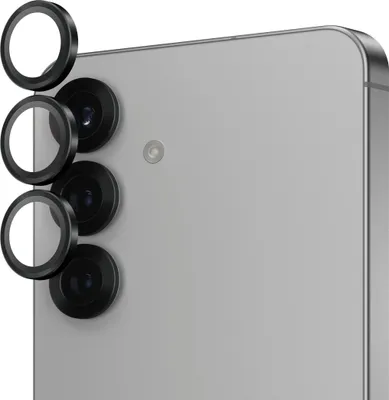 Image de PanzerGlass ® Hoops® Noir Protection pour appareil photo Samsung Galaxy S25, Samsung, Samsung - Galaxy S25, Application sèche, Résistant aux rayures, Résistant aux chocs, Noir, 1 pièce(s)