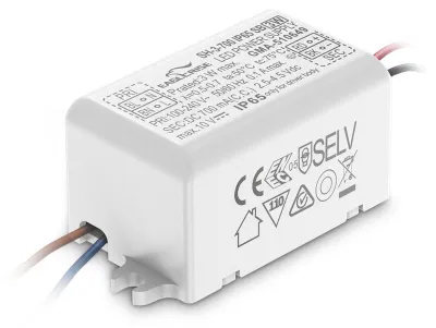 Obrázok produktu pre Napájací zdroj, zapnutie/vypnutie, 3,5 W, 24 V, IP65, biela, značka Ideal Lux, séria ALIMENTATORI