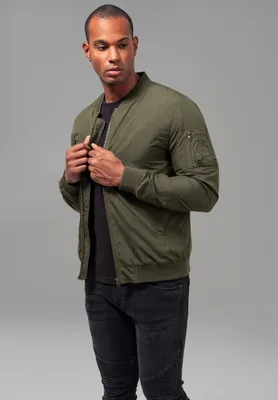 Image de Urban Classics - Veste LIGHT BOMBER olive foncé - M