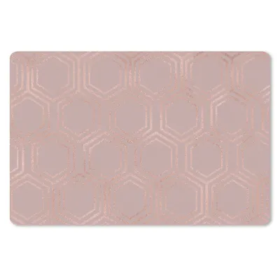 Produktbild von MuchoWow® Schreibtischunterlage Muster - Roségold - Rosa 60x40 cm - XXL Mauspad - Großes Mauspad