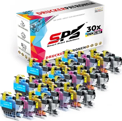 Produktbild von 30x Tinten Brother LC-3213 Multipack kompatibel für Brother MFC-J491 Drucker