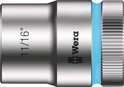 Produktbild von Wera 8790 HMC Zyklop-Steckschlüsseleinsatz mit 1/2"-Antrieb, zöllig Cyan