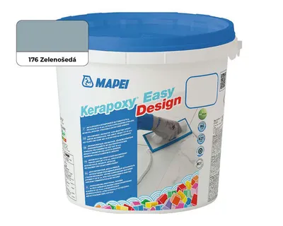 Obrázek produktu pro MAPEI® KERAPOXY Easy Design 2K 3 kg 176 šedozelená Epoxidová pryskyřice pro lepení spár na obklady a dlažby