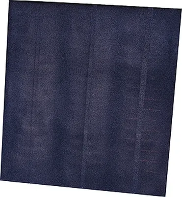 A dark blue air filter for a dehumidifier.