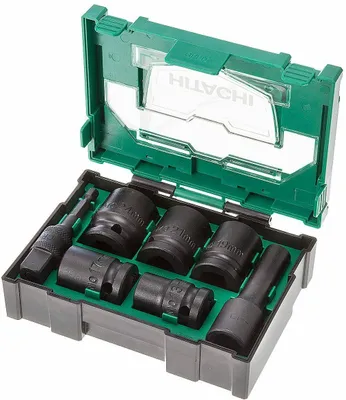 Produktbild von Hitachi 7tlg. Kraft-Stecknuss-Box