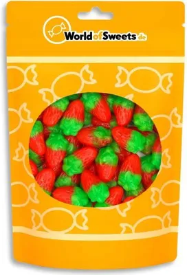 Produktbild von Yummi Yummi Fruchtgummi Mini Erdbeeren 200g