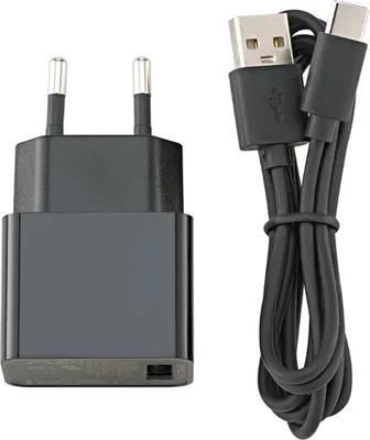Immagine prodotto di SIGOR Cavo di ricarica USB-C 1,2 m incl. adattatore di alimentazione nero