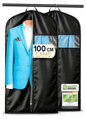 Imagen del producto de Funda para traje, 2 unidades, de PEVA, para proteger la ropa
