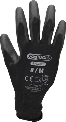 Obrázek produktu pro KS TOOLS Rukavice z mikrojemného úpletu-černé, 8, 12 párů ( 310.0491 )