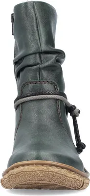 Produktbild von Rieker Damen Stiefelette warm gefüttert Kordel Reißverschluss Z3774, Größe:40 EU, Farbe:Grün