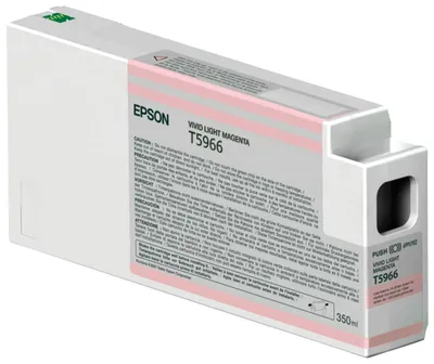 Zdjęcie produktu dla Epson Wkład atramentowy Vivid Light Magenta T596600 UltraChrome HDR 350 ml, Wyrazisty jasny karmazyn, Tusz na bazie pigmentu, 1 szt.