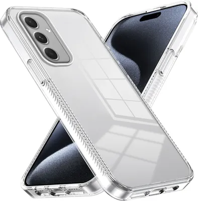 Produktbild von Hülle für Samsung Galaxy A55 Rutschfest Kristallklare Stoßfeste TPU Bumper Handyhülle Transparent