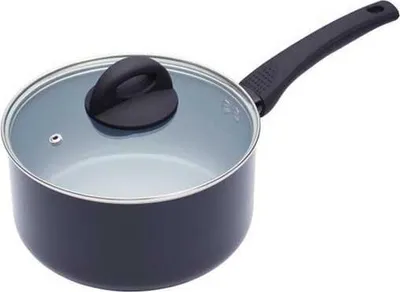 Zdjęcie produktu dla KitchenCraft - Nieprzywierający rondel deKeramik, 16 cm, aluminium, szary, 20 cm (8 cali)