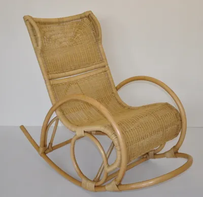Produktbild von Rattani Schaukelstuhl Rattan Schaukelstuhl Moro Rocking Chair honig