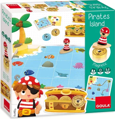 Produktbild von Goula Pirateninsel, Kartenspiel, Glücksspiel, 3 Jahr(e), Familienspiel