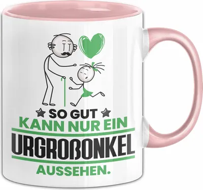 Produktbild von Urgroßonkel Geschenk Tasse So Gut Kann Nur Ein Urgroßonkel Aussehen Geschenkidee Kaffee-Becher (Rosa)