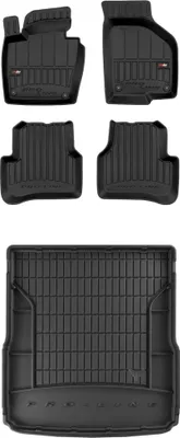 Produktbild von FROGUM Gummimatten Auto Fußmatten +Kofferraummatte für Volkswagen Passat B6 05-10