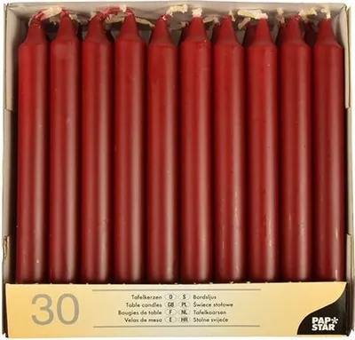 Produktbild von Tafelkerzen Ø 2,1 cm · 19,6 cm bordeaux