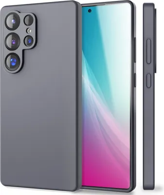 Produktbild von NALIA Silikonhülle für Samsung Galaxy S25 Ultra – Kameraschutz & Innenfutter – PHOENIX (Soft-Touch Case) – Marke aus Berlin – Aschgrau