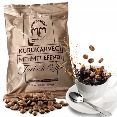 Zdjęcie produktu dla Oryginalna Turecka Kawa Mielona Mehmet Efendi 100G 100% Arabica