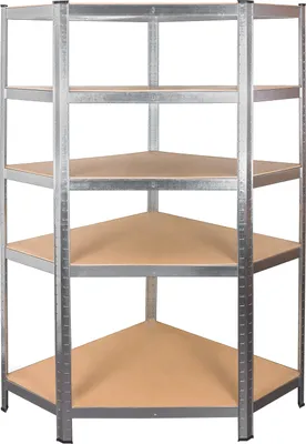 Obrázek produktu pro Aga Rohový kovový regál 180x90x40 cm 5 polic