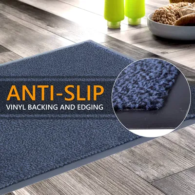 Obrázok produktu pre Rohožka 60x90 cm, modrá, protišmyková, vodotesná, odolná, pre vchodové dvere