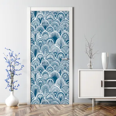 Produktbild von Dekorative Türposter selbstklebend Klebefolie Tür dekoration Böhmisches Muster 77 x 200 cm