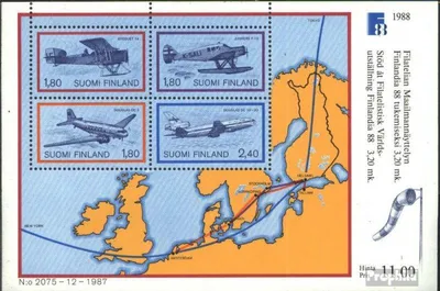 Produktbild von Briefmarken Finnland 1988 Mi Block4 (kompl.Ausg.) postfrisch FINLANDIA88